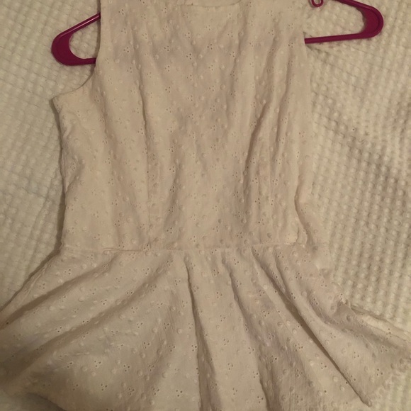 White Peplum Top - Picture 3 of 6